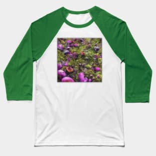 Botanical Mushroom Planet Baseball T-Shirt